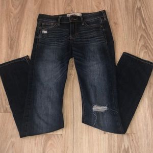 Hollister size 0R ripped skinny jeans